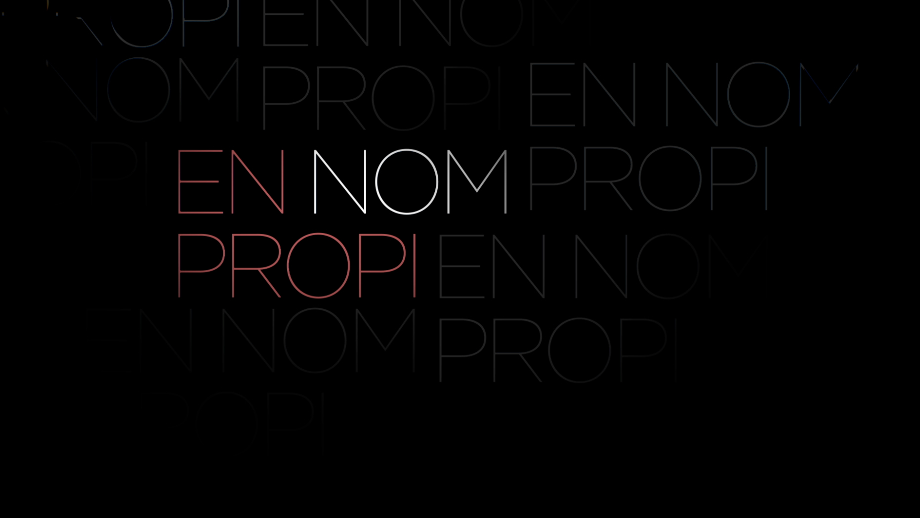En nom propi (work in progress)